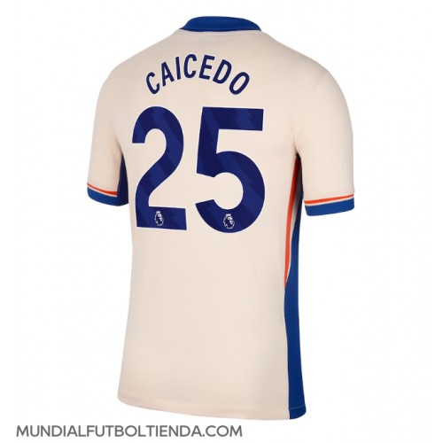 Camiseta Chelsea Moises Caicedo #25 Segunda Equipación Replica 2024-25 mangas cortas